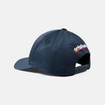 Formula 1 fans: This is a navy baseball cap back with embroidered multi color Original4 logo.